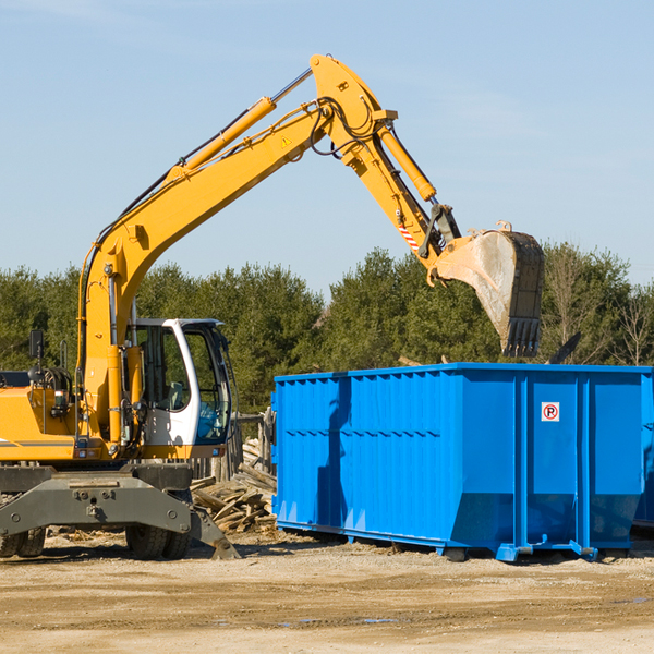 what size residential dumpster rentals are available in East Providence Pennsylvania